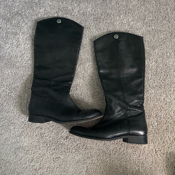 Frye Shoes - Frye black leather Melissa below knee boot
Size 7.5 
Light wear, great condition